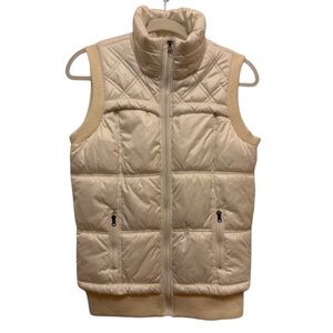 Finl365 White Puffer Vest Size S NWOT